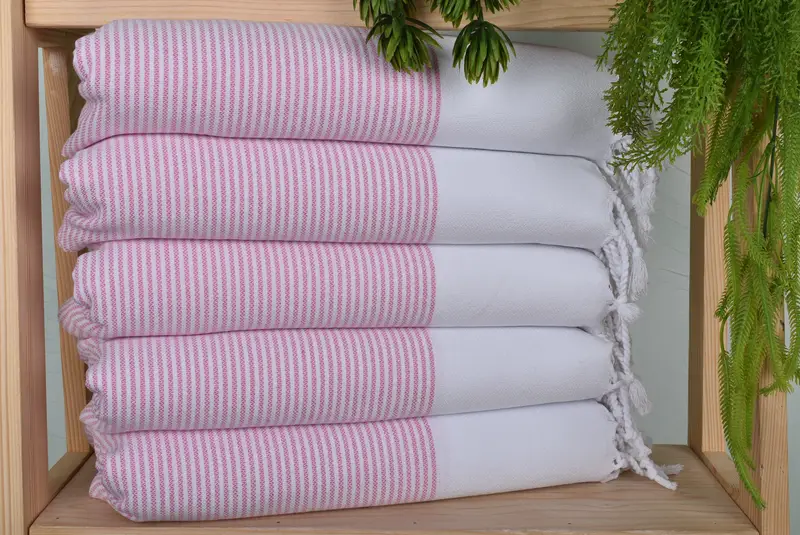Small Bath Towels, Personalized Gifts, Personalized Gift For Her, Turkish Towel Hand Towel, 40x18 Cotton Striped Towel, Wedding Anniversary Gift - 1