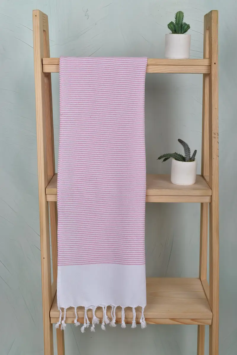 Small Bath Towels, Personalized Gifts, Personalized Gift For Her, Turkish Towel Hand Towel, 40x18 Cotton Striped Towel, Wedding Anniversary Gift - 8