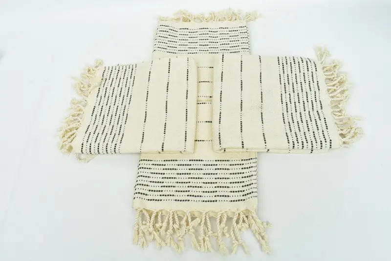 Sevgililer Günü Hediyesi, Mutfak Havlu, Düğün Hediyesi, Lisans Havlusu, El Yapımı Hediye, Organik Havlu, 36x18 Pamuklu Çizgili Tasarım Havlu, Nedime Hediyeleri - 6