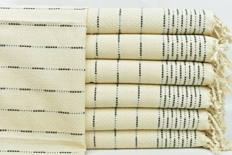 Sevgililer Günü Hediyesi, Mutfak Havlu, Düğün Hediyesi, Lisans Havlusu, El Yapımı Hediye, Organik Havlu, 36x18 Pamuklu Çizgili Tasarım Havlu, Nedime Hediyeleri - 1