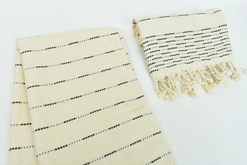 Sevgililer Günü Hediyesi, Mutfak Havlu, Düğün Hediyesi, Lisans Havlusu, El Yapımı Hediye, Organik Havlu, 36x18 Pamuklu Çizgili Tasarım Havlu, Nedime Hediyeleri - 7