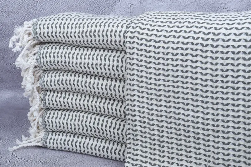 Organic Towel, Peshtemal Towel, Organic Turkish towel, 70x40 Cotton Diamond Towel, Bridal Party Gifts, Travel towel, Turkish Beach Towel Monogram - 1