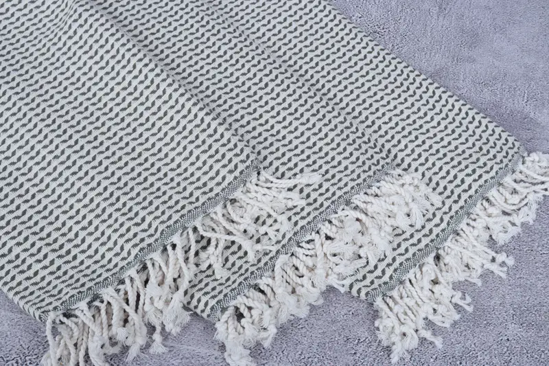 Organic Towel, Peshtemal Towel, Organic Turkish towel, 70x40 Cotton Diamond Towel, Bridal Party Gifts, Travel towel, Turkish Beach Towel Monogram - 5