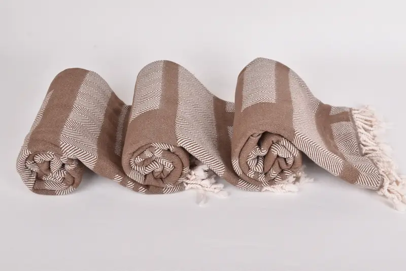 Eco-friendly Turkish peshtemal towel, 68x38 Cotton Chevron Towel, Valentines Day Gift For Him, Beach towel, Wedding Favors, Luxury towel, Spa Towel - 8