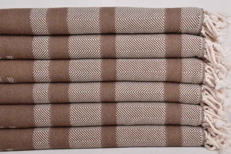 Eco-friendly Turkish peshtemal towel, 68x38 Cotton Chevron Towel, Valentines Day Gift For Him, Beach towel, Wedding Favors, Luxury towel, Spa Towel - 2