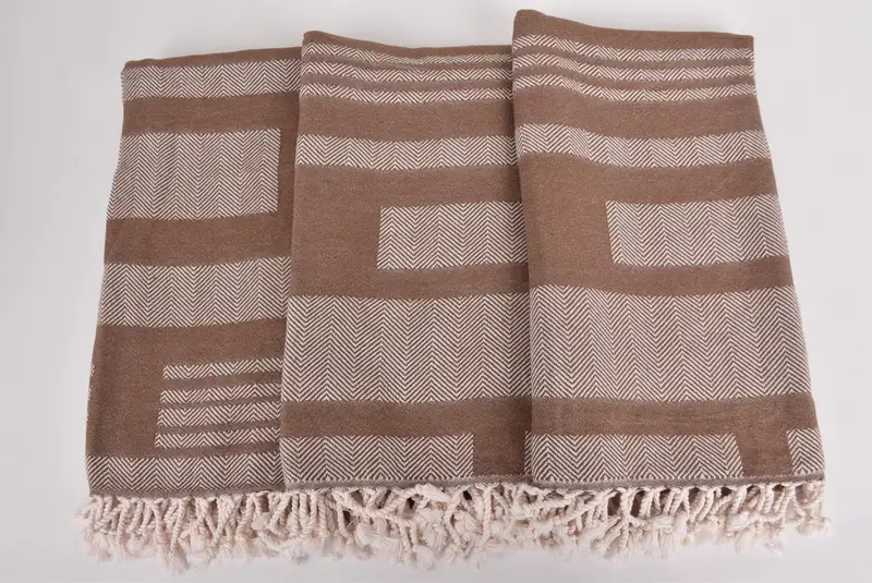 Eco-friendly Turkish peshtemal towel, 68x38 Cotton Chevron Towel, Valentines Day Gift For Him, Beach towel, Wedding Favors, Luxury towel, Spa Towel - 7