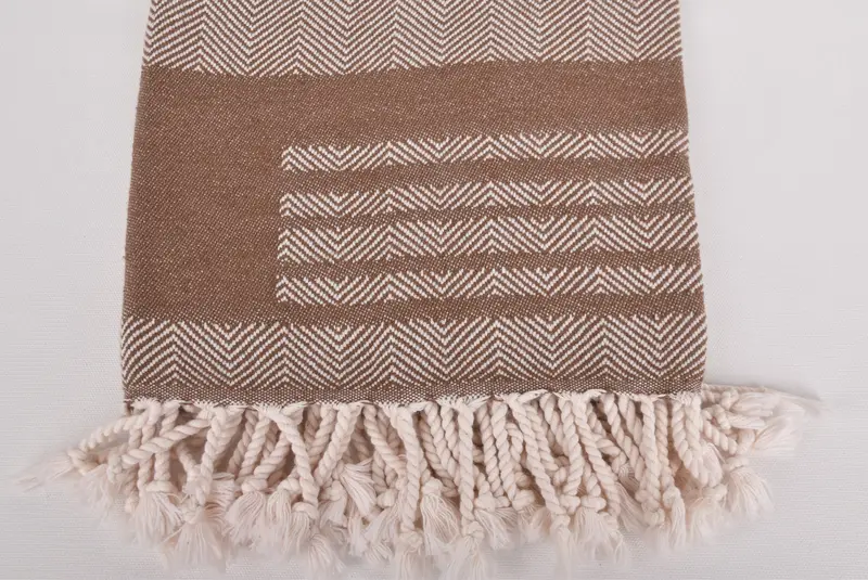 Eco-friendly Turkish peshtemal towel, 68x38 Cotton Chevron Towel, Valentines Day Gift For Him, Beach towel, Wedding Favors, Luxury towel, Spa Towel - 3