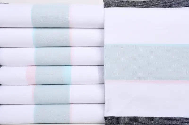 Organic Beach Towel, Lightweight Turkish towel, Quick-Dry Beach Towel, Wedding Gifts Towel, 70x40 Cotton Striped Towel, House Warming Gift - 1