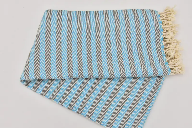 70x40 Cotton Herringbone Towel, Luxury towel, Valentines Day Gift For Her, Gift For Him, Best Beach Towel, Spa Towel, Best Friend Gift Ideas - 6