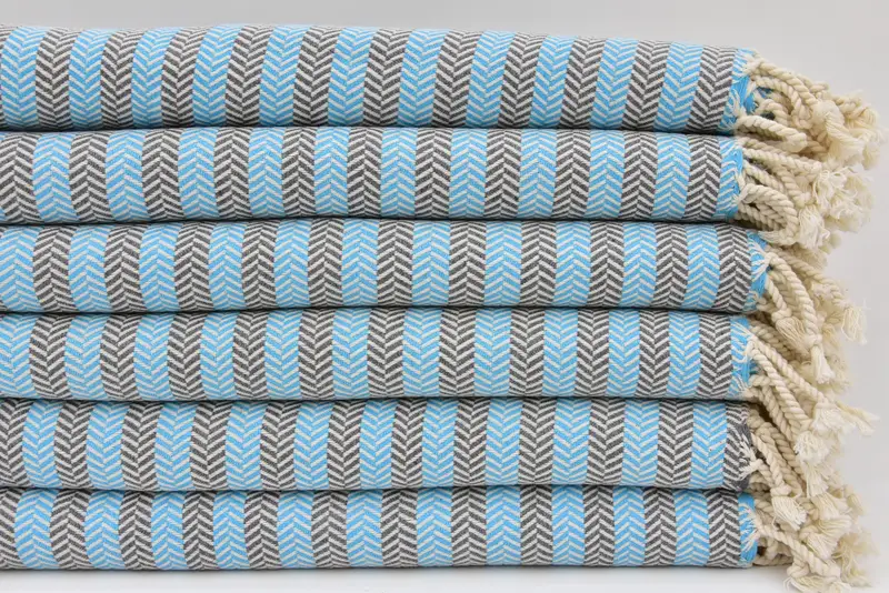 70x40 Cotton Herringbone Towel, Luxury towel, Valentines Day Gift For Her, Gift For Him, Best Beach Towel, Spa Towel, Best Friend Gift Ideas - 1