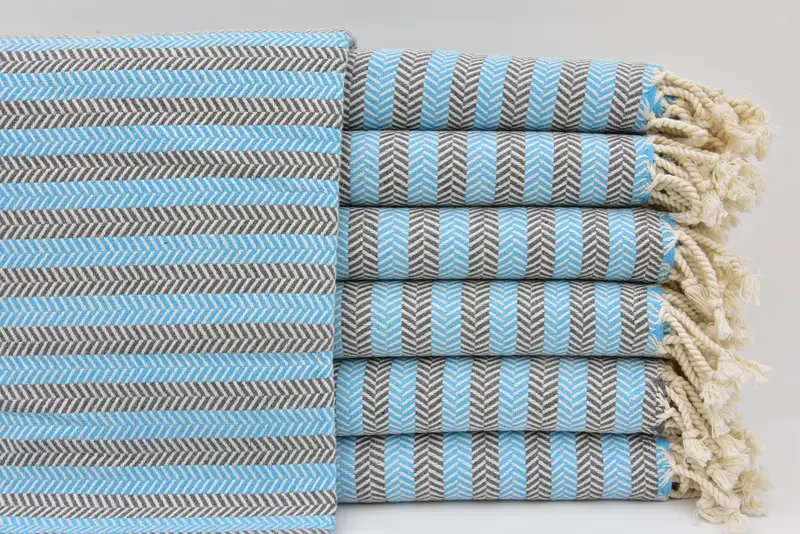 70x40 Cotton Herringbone Towel, Luxury towel, Valentines Day Gift For Her, Gift For Him, Best Beach Towel, Spa Towel, Best Friend Gift Ideas - 3