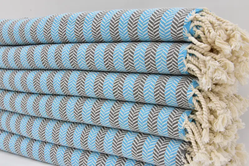 70x40 Cotton Herringbone Towel, Luxury towel, Valentines Day Gift For Her, Gift For Him, Best Beach Towel, Spa Towel, Best Friend Gift Ideas - 2