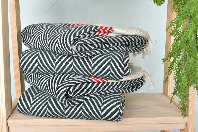 Gifts For Him, Lightweight towel, Gift For Mom, Fouta towel, Girl Trip Party Favor, Oversized Beach Towel, 84x38 Cotton Striped Towel, Gym Towel - 7