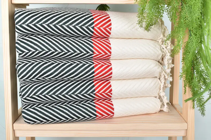 Gifts For Him, Lightweight towel, Gift For Mom, Fouta towel, Girl Trip Party Favor, Oversized Beach Towel, 84x38 Cotton Striped Towel, Gym Towel - 2