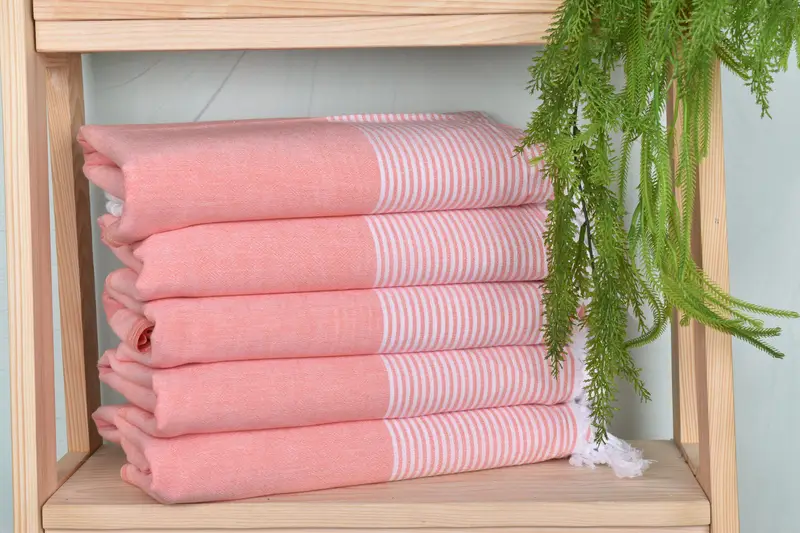 Organic towel, Personalized Gift, 80x36 Cotton Striped Towel, Best Beach Towel, Bride Gift, Summer Towel, Quick-drying peshtemal towel for poolside - 2