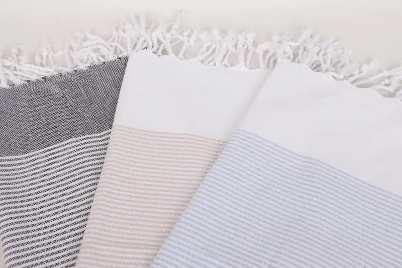 Monogram Kitchen Towel, 40x18 Cotton Striped Towel, Custom Hand Towel, Gym Towel, Personalized Home Gift Wedding, Bathroom Towels, Embroidery Towels - 5