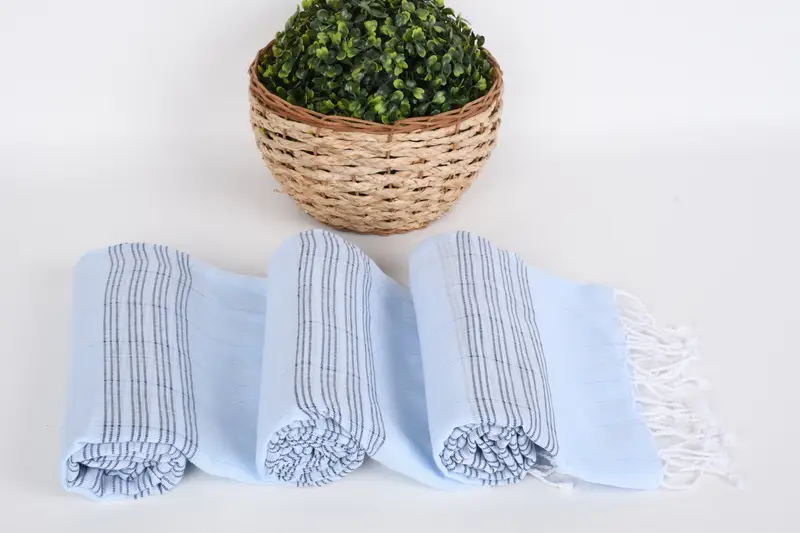 70x40 pamuklu çizgili havlu, el yapımı hediye, spa için Türk banyo havlusu, konuk havlu, düğün hediyesi, bekarlığa veda partisi hediyeler nedime, onun için hediye - 8