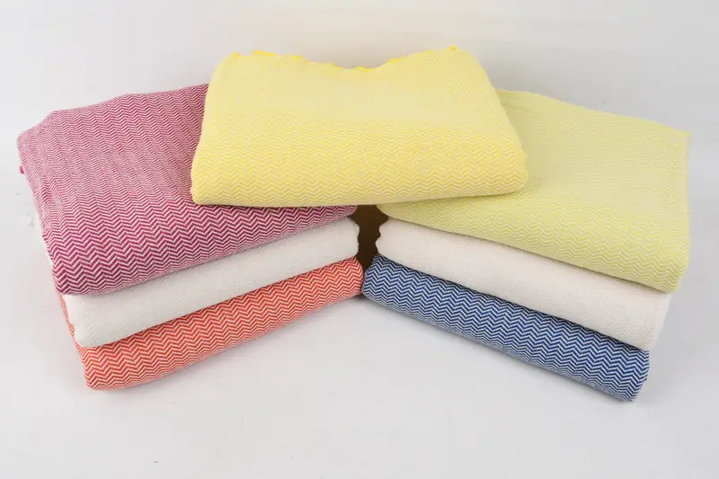 Custom Bath Towel, Grandma Gift, Bachelor Bachelorette Party Favors, Wedding Gifts Towel, Travel towel, 68x40 Cotton Herringbone Towel, Yoga Towel - 3