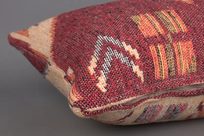 Tribal Cushion Case, 16x36 Red Pillow Case, Home Decor Pillow, Boho Pillow Sham Cover, Antique Pillows, Pillow, Decorative Pillow Case - 6