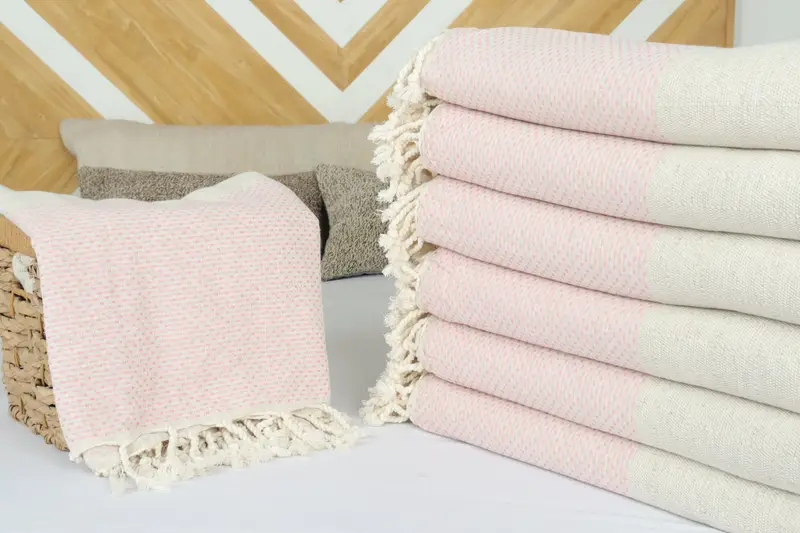 Bridesmaid Gifts, Bachelorette Party Favors, Custom Wedding Gifts, Turkish Towel Blanket, Gift For Coworker, 96x96 Cotton Polka Dot Towel - 4
