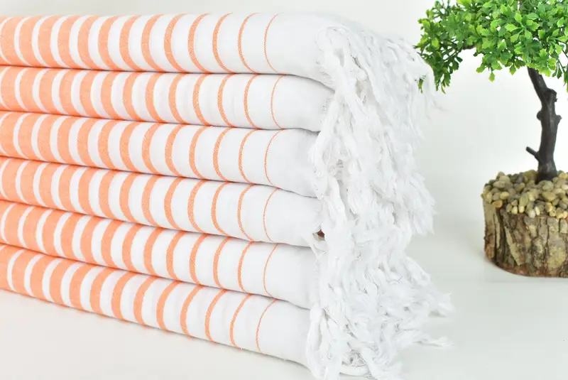 Monogram Turkish Towel, 68x36 Cotton Striped Towel, Summer Gift, Bachelorette Favor, Quick-dry travel peshtemal towel, Personalized Beach Towel - 3