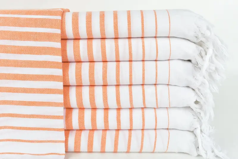 Monogram Turkish Towel, 68x36 Cotton Striped Towel, Summer Gift, Bachelorette Favor, Quick-dry travel peshtemal towel, Personalized Beach Towel - 1