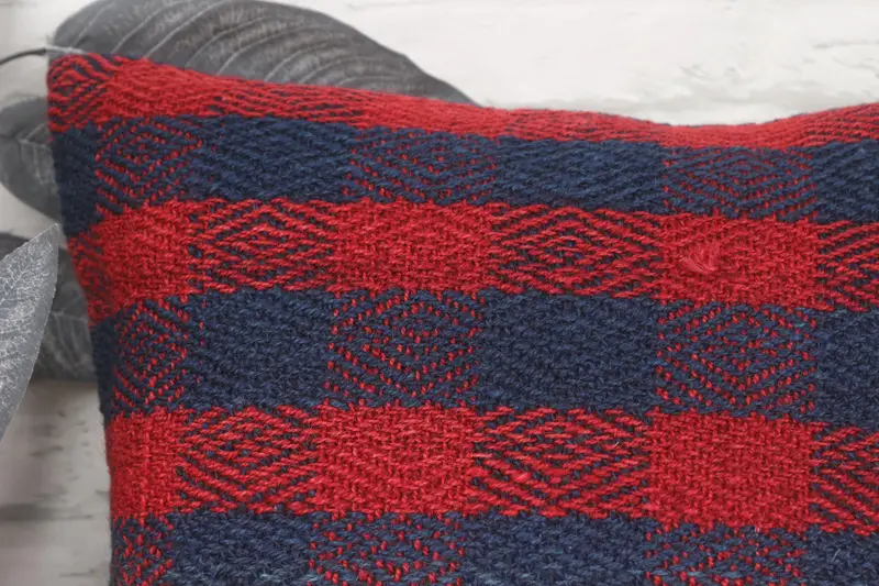 16x16 Red Pillow Sham, Home Decor Pillow, Aesthetic Pillow Case, Pillow Sham, Handmade Kilim Cushion, Turkish Kilim Pillow - 2