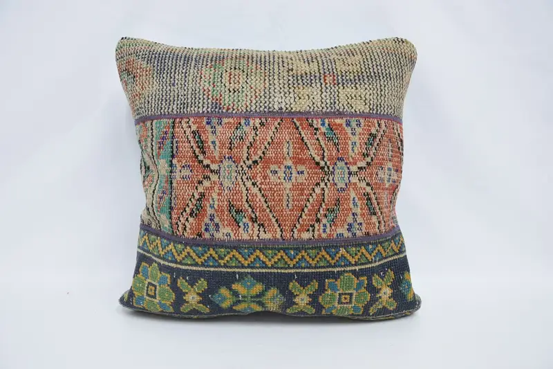 Turkish Gift Pillow Case, Square 60x60 cm Red Pillow - 1