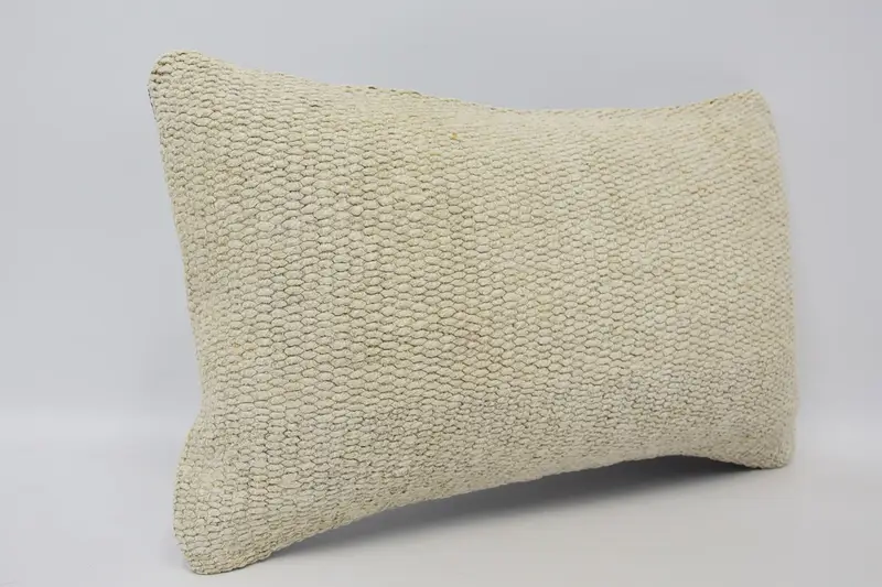 12x20ベージュクッション、トルコのキリム枕、ソファ用の枕、遊牧クッション、スローキリム枕、屋外枕の偽物、枕カバー - 3