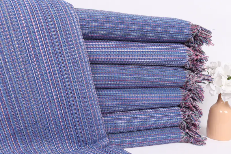 Custom Blanket, Sofa Cover, Bachelorette Gifts, Custom Wedding Gift From Bridesmaid, Turkish Tablecloth, Woven Blanket, 92x88 Cotton Geometric Towel - 1