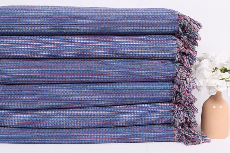 Custom Blanket, Sofa Cover, Bachelorette Gifts, Custom Wedding Gift From Bridesmaid, Turkish Tablecloth, Woven Blanket, 92x88 Cotton Geometric Towel - 3