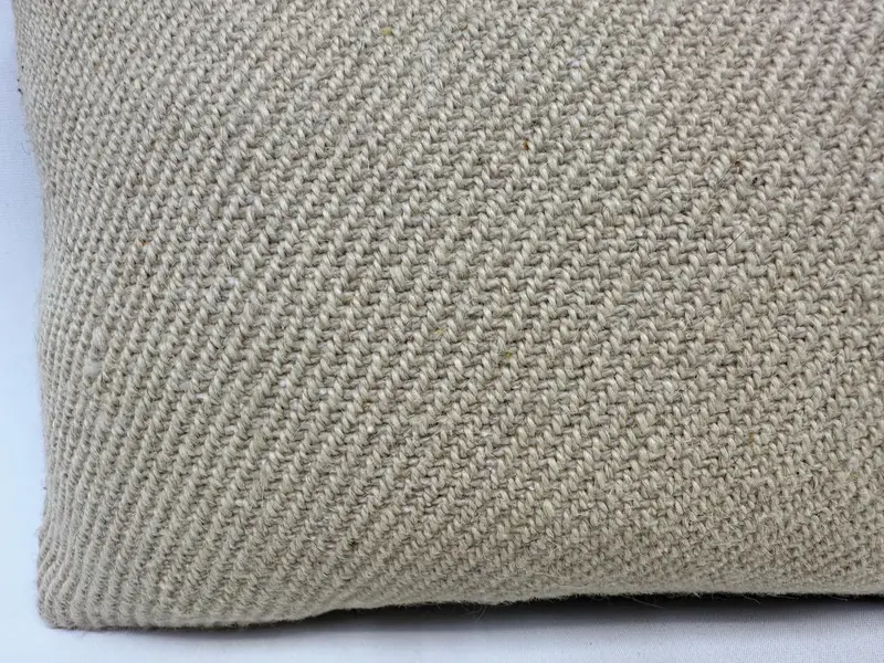 Wool Kilim Pillow Cushion Cover, Vintage Kilim Pillow, Interior Designer Pillow, 12x20 Beige Pillow Sham, Turkish Pillow, Cushion - 2