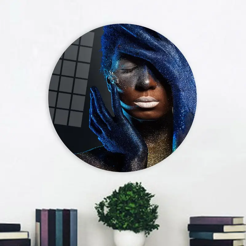 きらめく贅沢: 現代アフリカ女性のプリント キャンバス