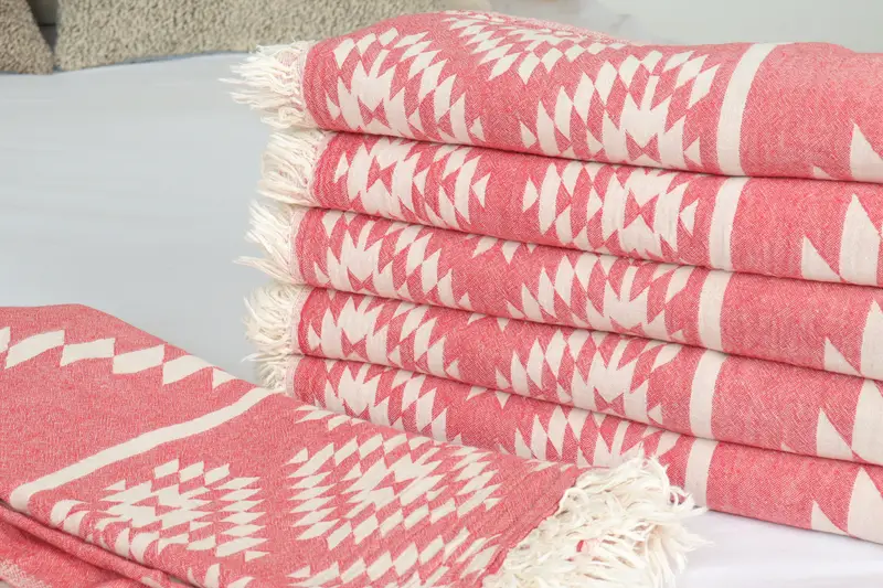 84x56 Cotton Kilim Design Towel, Throw Blanket Couch, Summer Gift, Bachelorette Party Items, Decorative Blanket, Bachelorette Gifts - 3