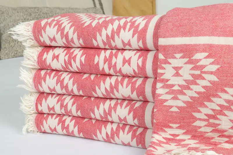 84x56 Cotton Kilim Design Towel, Throw Blanket Couch, Summer Gift, Bachelorette Party Items, Decorative Blanket, Bachelorette Gifts - 2