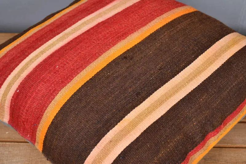 Vintage Kilim Pillow, Gift Pillow, Cushion Case, Vintage Kilim Pillow Cushion Case, 20x20 Red Cushion, Luxury Cushion, Pillow for Sofa - 4