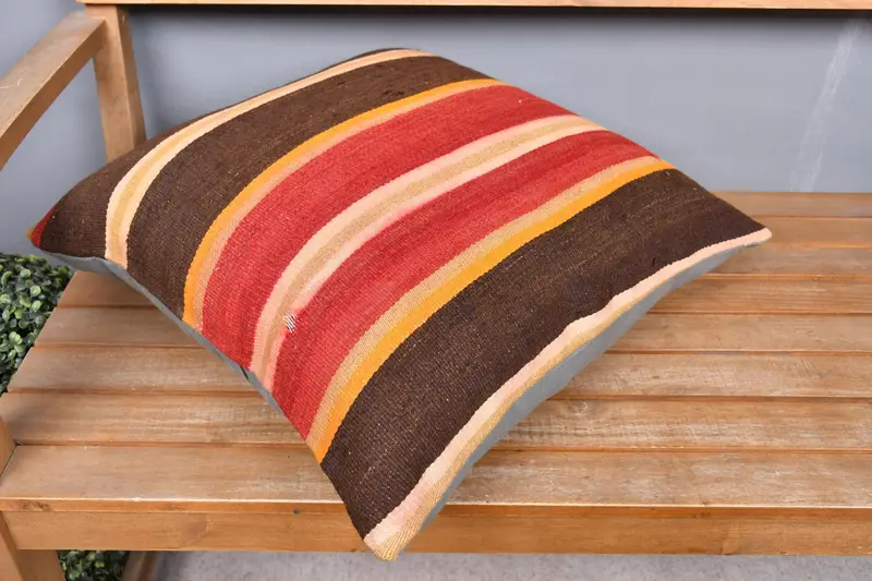 Vintage Kilim Pillow, Gift Pillow, Cushion Case, Vintage Kilim Pillow Cushion Case, 20x20 Red Cushion, Luxury Cushion, Pillow for Sofa - 2