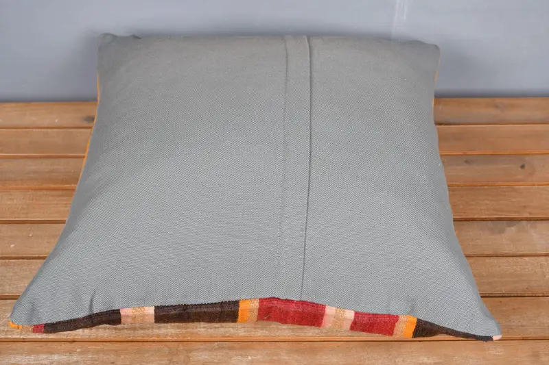 Vintage Kilim Pillow, Gift Pillow, Cushion Case, Vintage Kilim Pillow Cushion Case, 20x20 Red Cushion, Luxury Cushion, Pillow for Sofa - 5