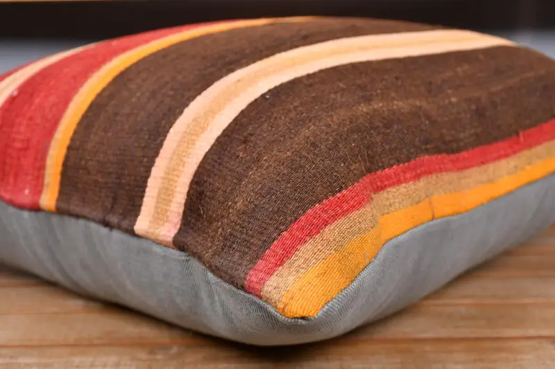 Vintage Kilim Pillow, Gift Pillow, Cushion Case, Vintage Kilim Pillow Cushion Case, 20x20 Red Cushion, Luxury Cushion, Pillow for Sofa - 3