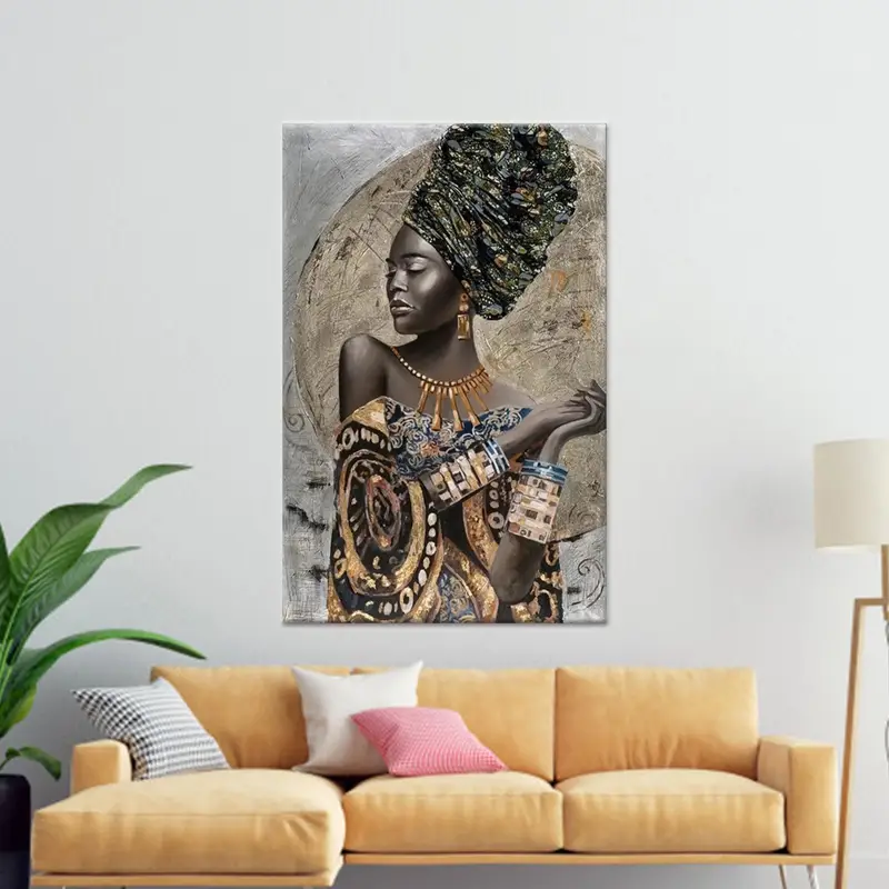 Lüks Baskılı Kanvas: Modern Kadın için Zarif Dekor