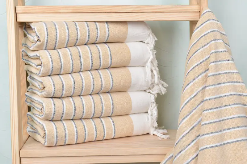 Bachelorette Party Favors Mustard Cotton Towel, 40x67 Inches