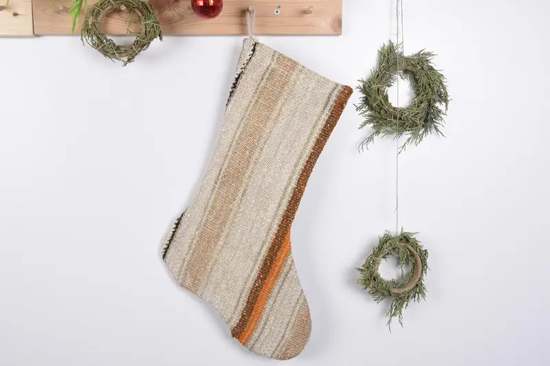 19-Zoll-Weihnachtsornament-Musterstrumpf, festlicher Weihnachtsstrumpf