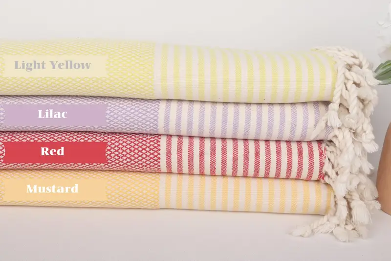 Sand-resistant towel, Extra large Turkish bath towel, Sand-free towel, Bridesmaid Favors, 68x32 Cotton Striped Towel, Bridesmaid Towel, Gift For Him - 1