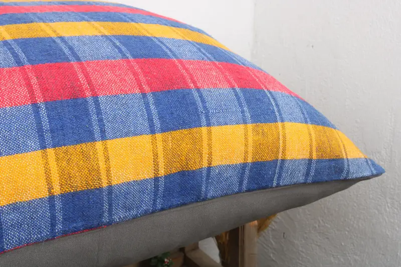32x32 Blue Cushion, Outdoor Patio Cushion Case, Interior Designer Pillow, Pillow Case, Vintage Kilim Throw Pillow, One Of A Kind Pillow, Boho Pillow - 6