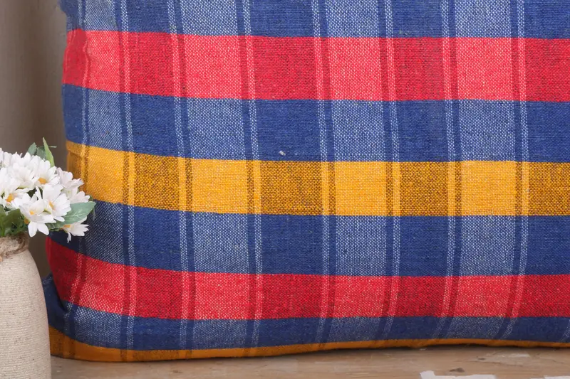 32x32 Blue Cushion, Outdoor Patio Cushion Case, Interior Designer Pillow, Pillow Case, Vintage Kilim Throw Pillow, One Of A Kind Pillow, Boho Pillow - 3