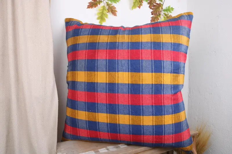 32x32 Blue Cushion, Outdoor Patio Cushion Case, Interior Designer Pillow, Pillow Case, Vintage Kilim Throw Pillow, One Of A Kind Pillow, Boho Pillow - 4