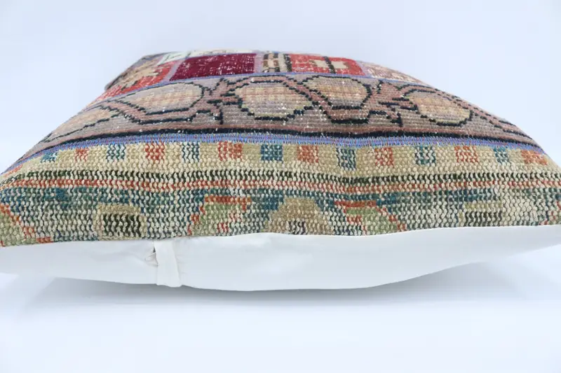 Pillow, Turkish Rugs Pillow Case, Turkish Pillow, 28x28 Red Pillow Cover, Vintage Kilim Throw Pillow, Anatolian Pillow, Throw Kilim Pillow - 5