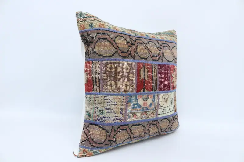 Pillow, Turkish Rugs Pillow Case, Turkish Pillow, 28x28 Red Pillow Cover, Vintage Kilim Throw Pillow, Anatolian Pillow, Throw Kilim Pillow - 3