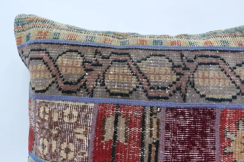 Pillow, Turkish Rugs Pillow Case, Turkish Pillow, 28x28 Red Pillow Cover, Vintage Kilim Throw Pillow, Anatolian Pillow, Throw Kilim Pillow - 2
