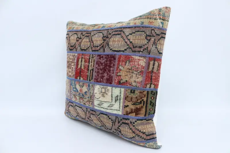 Pillow, Turkish Rugs Pillow Case, Turkish Pillow, 28x28 Red Pillow Cover, Vintage Kilim Throw Pillow, Anatolian Pillow, Throw Kilim Pillow - 4